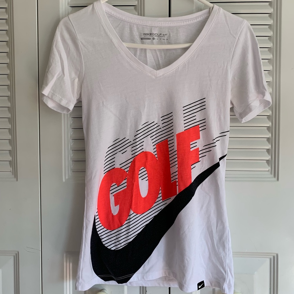 nike golf v neck tee